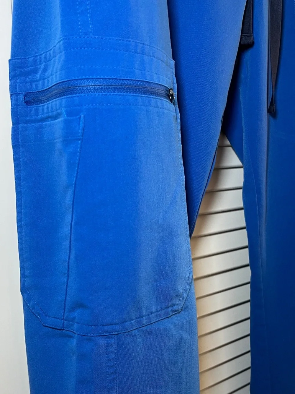 Figs MENS Cairo Royal Blue PO# 1443 Zip Fly Scrub Pants Size Large
